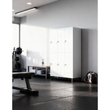 thumbnail of TwinThink Taquillas Vestuario 180cm de 6 Puertas Taquilla Metalica con Llave Taquillas Vestuario 6 Puertas Taquilla Vestuario Metalicas (Blanco)