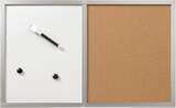 thumbnail of Whiteboard / Pinnwand 40x60cm beschriftbar Holzrahmen silber Packung mit 6 Stück