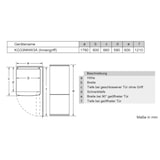 thumbnail of BOSCH réfrigérateur combiné 60cm 279l nofrost inox kgn33nleb