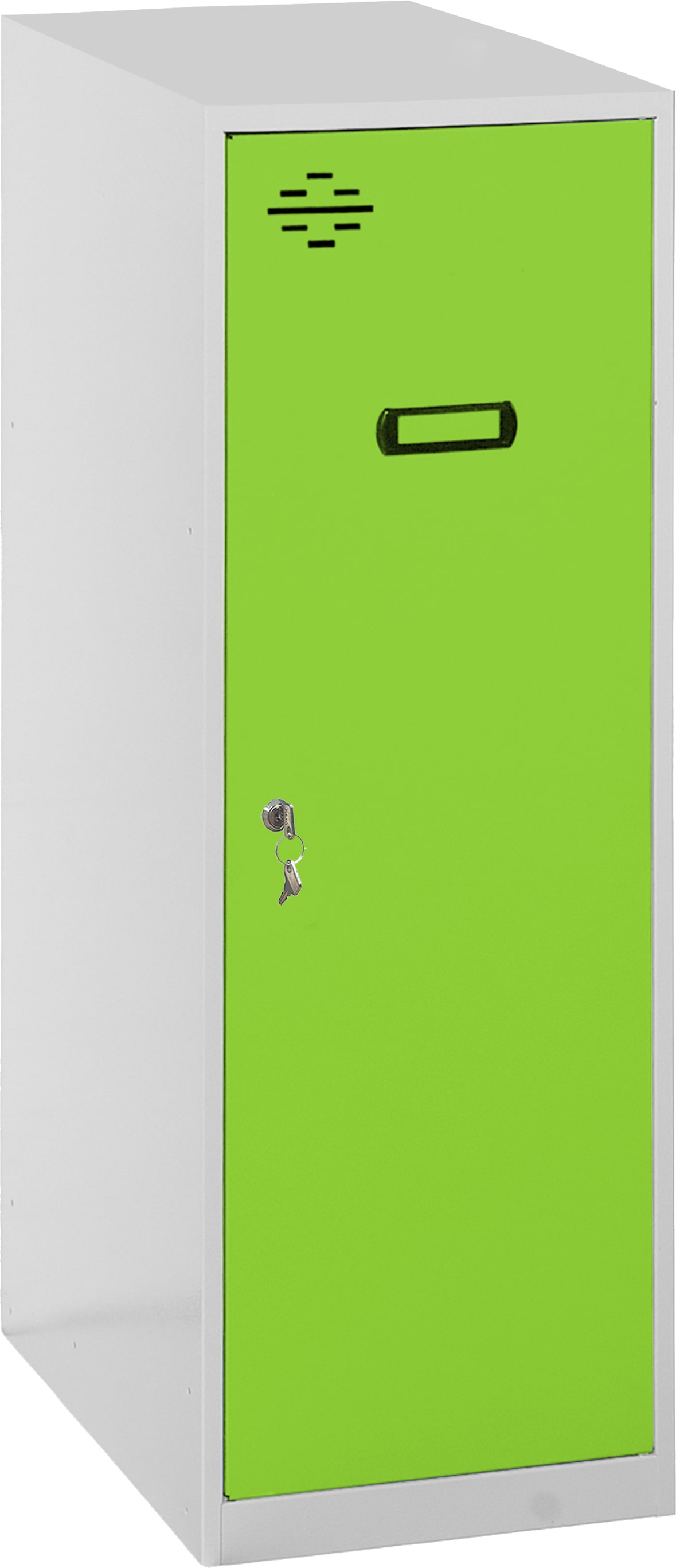 SimonRack Taquillas Vestuario Pequeña, 915x400x500 mm, Amario Metálico Pequeño, Incluye Llave, Gris/Verde - Simonlocker