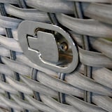 thumbnail of Verstellbarer Polyrattan Comfort Relax Ohrensessel Gartensessel Polster Hocker : Relax Sessel + Hocker