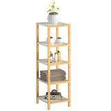 thumbnail of Casaria Standregal Bad Badregal Holz Bambus 5 Etagen