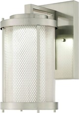 thumbnail of Dimmbare LED Außenwandleuchte Skyview Nickel mit Gitter