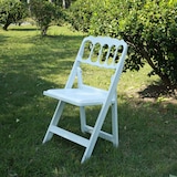 thumbnail of Chaise pliante gamme 'Napoléon'  - blanche - 45x42x85 cm x4