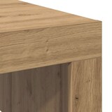 thumbnail of Table basse chêne artisanal 100x100x35 cm bois d'ingénierie Modèle Fusion Prestige