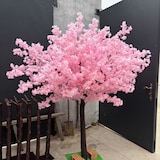 thumbnail of Kunstbaum Innenbereich Realis tische Kunst Pfirsichblüten baum Dekoration 200 x 150 cm