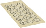 thumbnail of Dreifke® Prüfplakette Nächster Prüftermin 27-32, natur, Graspapier, Ø 30mm, 18 Stk.
