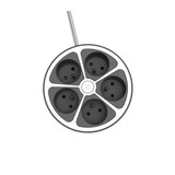 thumbnail of Chacon Multiprise Bureau 16a.250v-max 3680w  5x16a Cable 1,5m- Couleur Gris -interrupteur