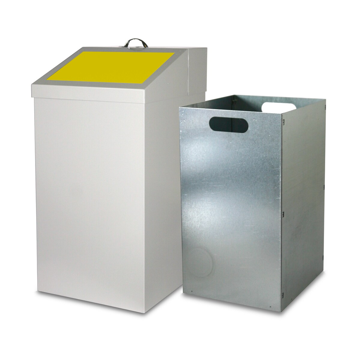 Wertstoffsammler 54 ltr., HxBxT: 65x34x38cm, gelb, inkl. Innenbehälter 54 ltr. (Abfalleimer, Abfallbehälter, Mülleimer)