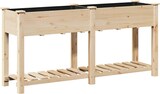 thumbnail of vidaXL Gartenblumentopf Beige 161 x 43 x 76.5 cm Massives Fichtenholz