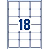 thumbnail of 1800 étiquettes recyclées blanches, format 63,5 x 46,6 mm (100 feuilles / cdt)