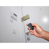 thumbnail of ARREGUI CI10P-AL Cerradura de Seguridad Invisible para Puerta Alarma Sonora, 4 mandos, Antirrobo, Cerradura Electrónica, Cerrojo Inalámbrico Interior