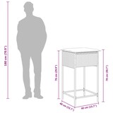 thumbnail of vidaXL 3-tlg. Gartenbar-Set mit Kissen Braun Poly Rattan