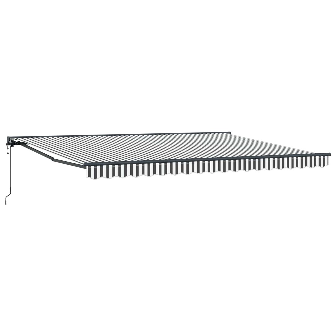 vidaXL Markisenrahmen Anthrazit und Weiß 450 x 300 cm