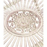 thumbnail of Décoshop26 - Metall-Gartentisch Ø 71 cm rustikaler Stil antikcreme MDJ10219