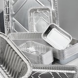 thumbnail of Metro Professional Vaschetta rettangolare alluminio R48G 2 porzioni silver - (1 cf x 100 pz)