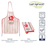 thumbnail of San Ignacio KINVARA - Schürzen-Set mit passendem Küchentuch „Rizo Bon Appeti“