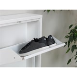 thumbnail of Pisa Schuhschrank mit 3 Klappen/Türen in Metall weiss. Fertig montiert geliefert.