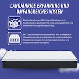 thumbnail of VIKTORIA Taschen Federkernmatratze 120x200 cm - Integrierter Topper; 25cm Höhe; H4, H3, H2 Misch-Härtegrad; 7 Zonen Matratze