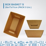 thumbnail of 5x Leere Kartonschachtel ohne Deckel 26x17x11cm - Geschenkbox für Weihnachten, Ostern, Vatertag, Muttertag, für Firmenkörbe