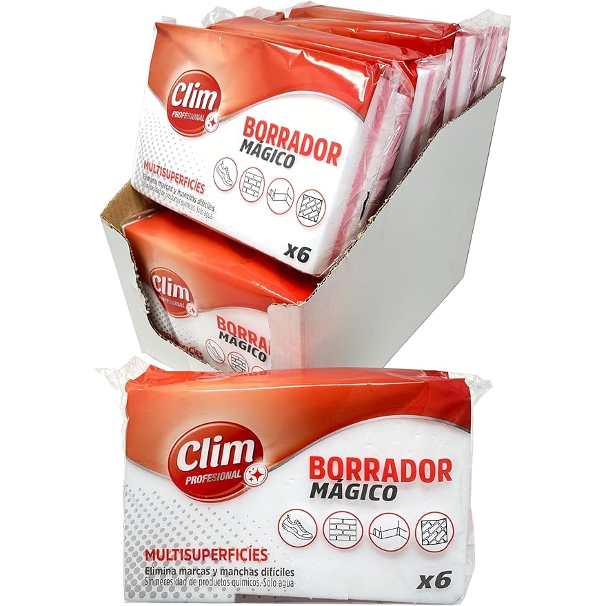 A esponja de borracha mágica Climpprofesional remove manchas. Caixa 60 unidades