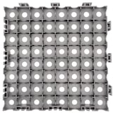 thumbnail of Pak 100 antislip MAXI afwateringstegels grijs (ca. 11m²) Extra versterkt: garages, auto's, motoren, hotels, industrie, enz