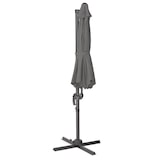 thumbnail of SVITA Zwenkparasol 3m met beschermhoes Parasolstandaard opvulbaar 4-delige kantelparasol Zwenkparasol grijs