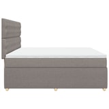 thumbnail of vidaXL Boxspringbett mit Matratze Taupe 200x200 cm Stoff