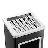 thumbnail of DELUKE® Standaschenbecher für Draußen 36L Stahl 24x24x61cm Mülleimer mit Aschenbecher Abfalleimer mit Inneneimer Standascher Outdoor, Schwarz