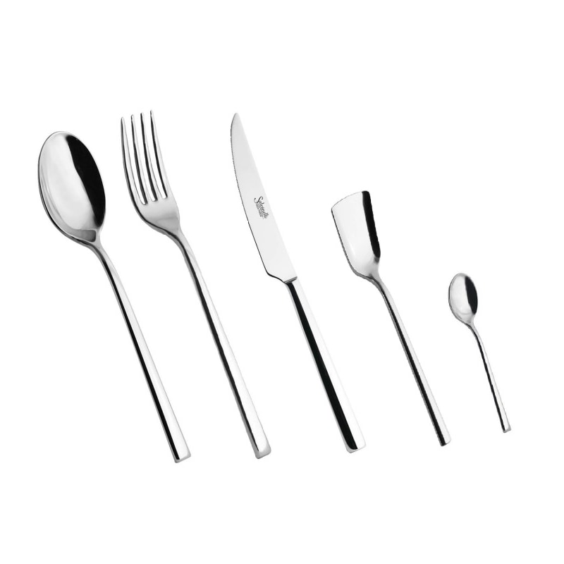 Salvinelli 250, set 5 posate posto tavola in acciaio