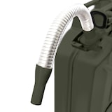 thumbnail of BW® Ausgießer flexibel für Kraftstoffkanister Metall Benzinkanister 5 / 10 / 20 Liter - Flexrohr 20mm für Benzin - Bronzegrün - RAL 6031-F9