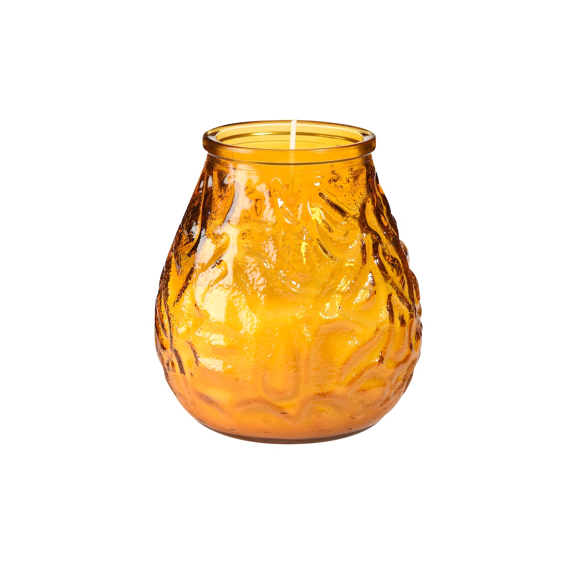 Duni Kerzenglas Venezia 100 x Ø 100 mm 70 Std. Bernstein, 12 Stk/Krt (2 x 6 Stk)