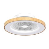 thumbnail of Plafón LED con ventilador TIBET BLANCO Y MADERA de Mantra