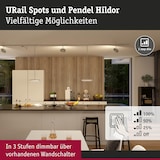 thumbnail of Paulmann URail Pendel 3-Step-Dim Hildor  850lm 15W 3000K dimmbar 230V Chrom matt 96790