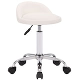 thumbnail of Sgabello da lavoro Teramo con rotelle bianco