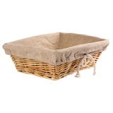 thumbnail of Panier en osier Olympia rectangulaire