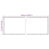 thumbnail of vidaXL Balkonscherm 500x120 cm PVC wit
