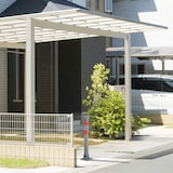 thumbnail of Relaxdays Absperrpfosten quadratisch, HxBxT:65x15x13cm, klappbar mit Schloss & 3 Schlüsseln, rote Warnstreifen,anthrazit