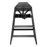 thumbnail of Chaise haute en bois Bolero noire