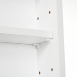 thumbnail of Vitrina Pared de Madera con Estantes Ajustables y 2 Puertas Correderas de Vidrio para Colecciones Perfumes Figuras de Decoración 80x9,5x60 cm Blanco