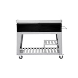 thumbnail of METRO PROFESSIONAL Barbecue a gas con 6 bruciatori e plancha, 111 × 50 cm, telo di copertura, con ruote, acciaio inox, argento