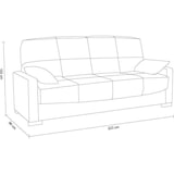 thumbnail of Canapé clic clac 3 places - Gris clair - Matelas 14 cm - 130 x 190 cm - MEGAN AUCUNE