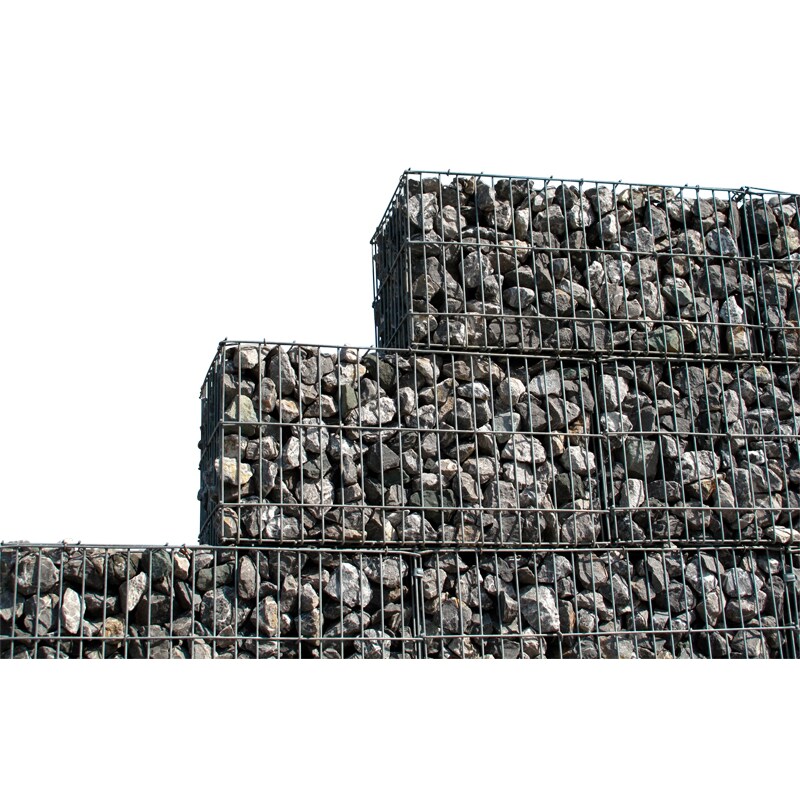 4 Stück Gabionen Stein Gabionen Steinkorb  Set 150x100x30 cm Steinkorb Mauer Sichtschutz Jet-Line