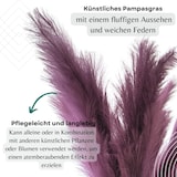 thumbnail of Layba Künstliches Pampasgras Deko in Lila Boho - 3 Stück 100cm, Ideal für Hochzeitsdeko, Wohnzimmer & Schlafzimmer