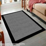 thumbnail of WellHome Basic Polyester-Teppich 180 x 280 cm in Grau und Schwarz