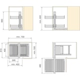 thumbnail of Meuble d'angle articulé pour meubles de cuisine Suprastar Emuca