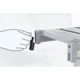 thumbnail of KBS Regaleinrichtung L-förmig 2480x400x1600 mm Aluminium eloxiert PVC bis 75 kg