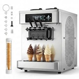 thumbnail of Máquina de Helado Soft de sobremesa, 3 boquillas, 28L/h con bomba de aire y sistema de prerenfriamiento
