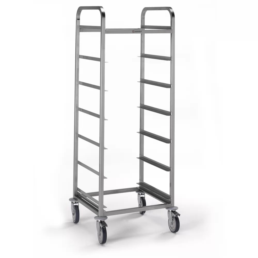 Sammic CGC-7 Basket Trolley - Met "L" rails, AISI 304 RVS, Wielen met Rem