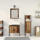 thumbnail of vidaXL Badezimmermöbel Set mit Speicher 3 pcs Braun 33 x 33 x 102,5 cm